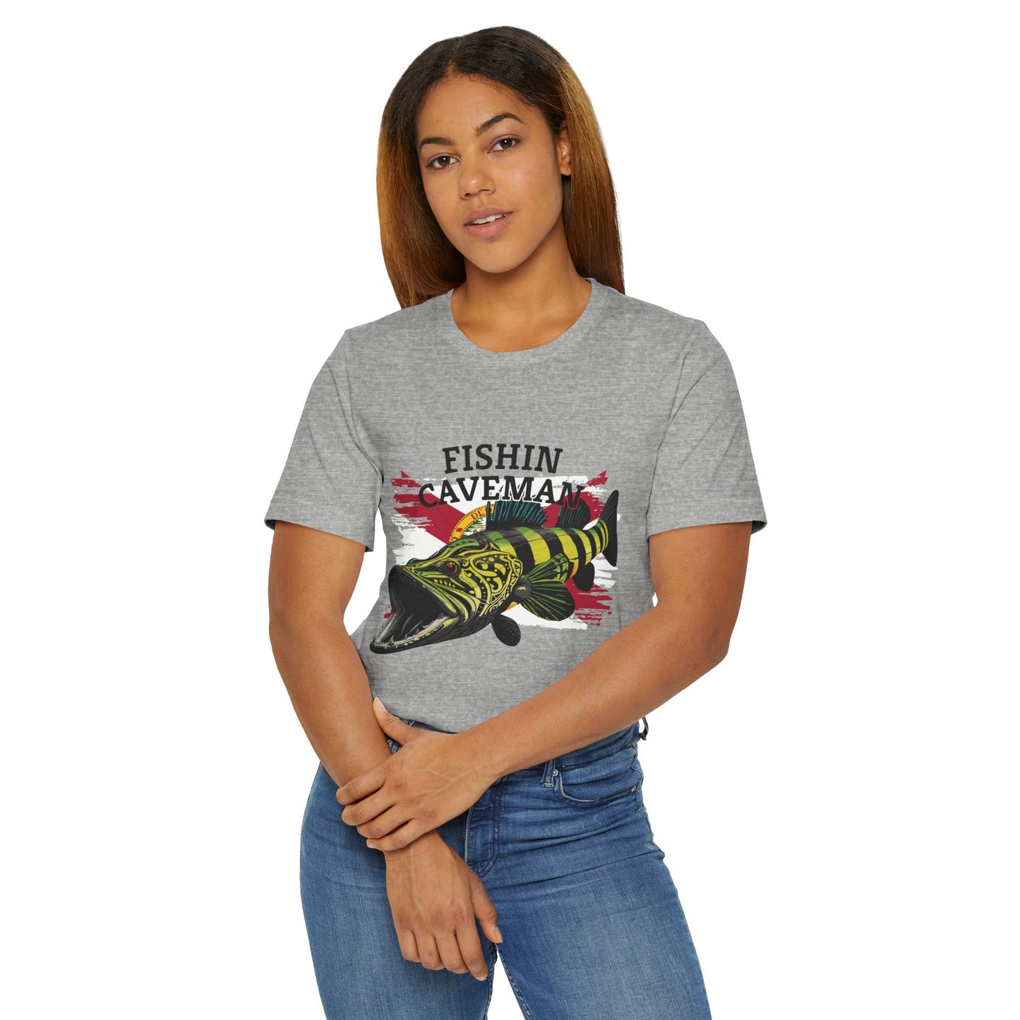 Peacock Bass T-Shirt with Florida Flag Design