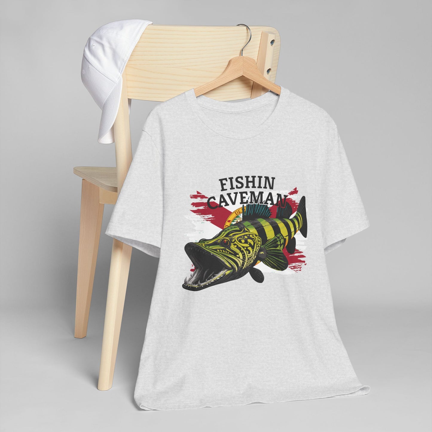 Peacock Bass T-Shirt with Florida Flag Design