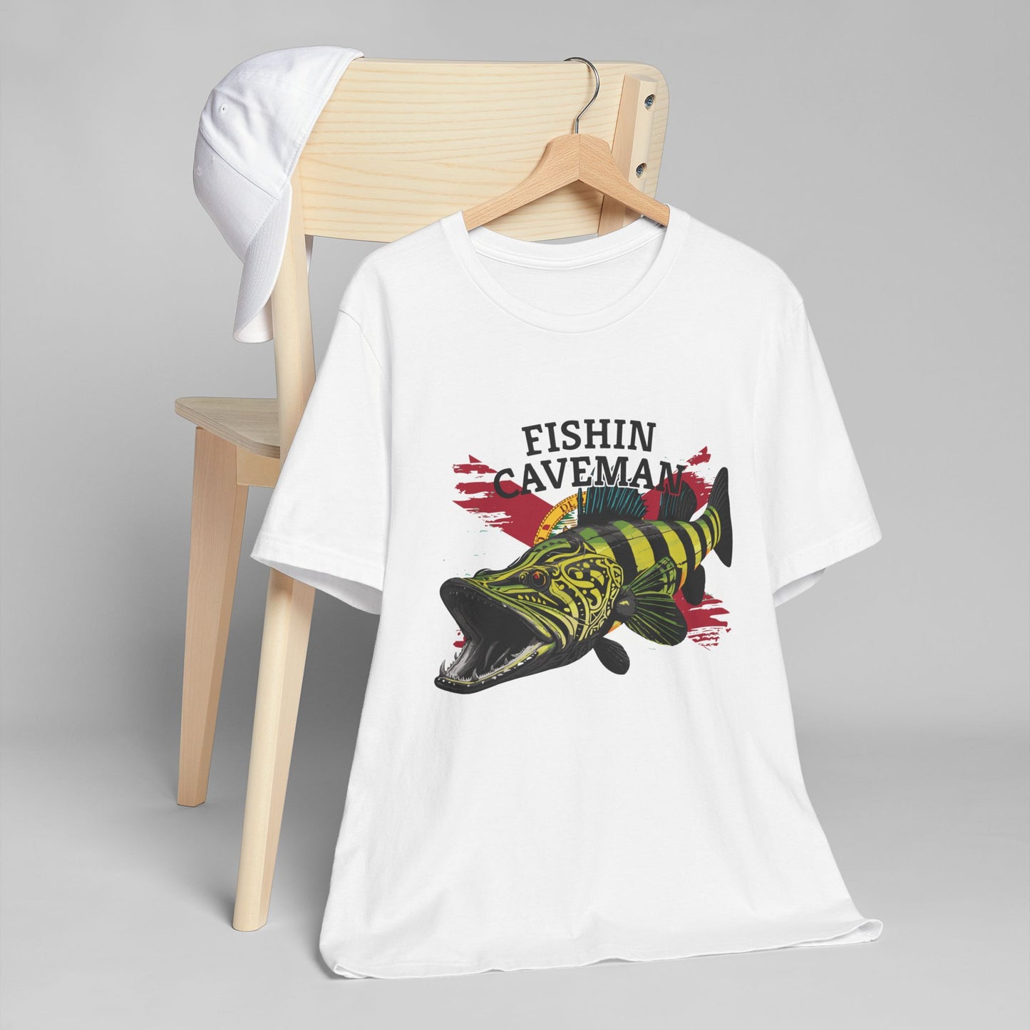 Peacock Bass T-Shirt with Florida Flag Design