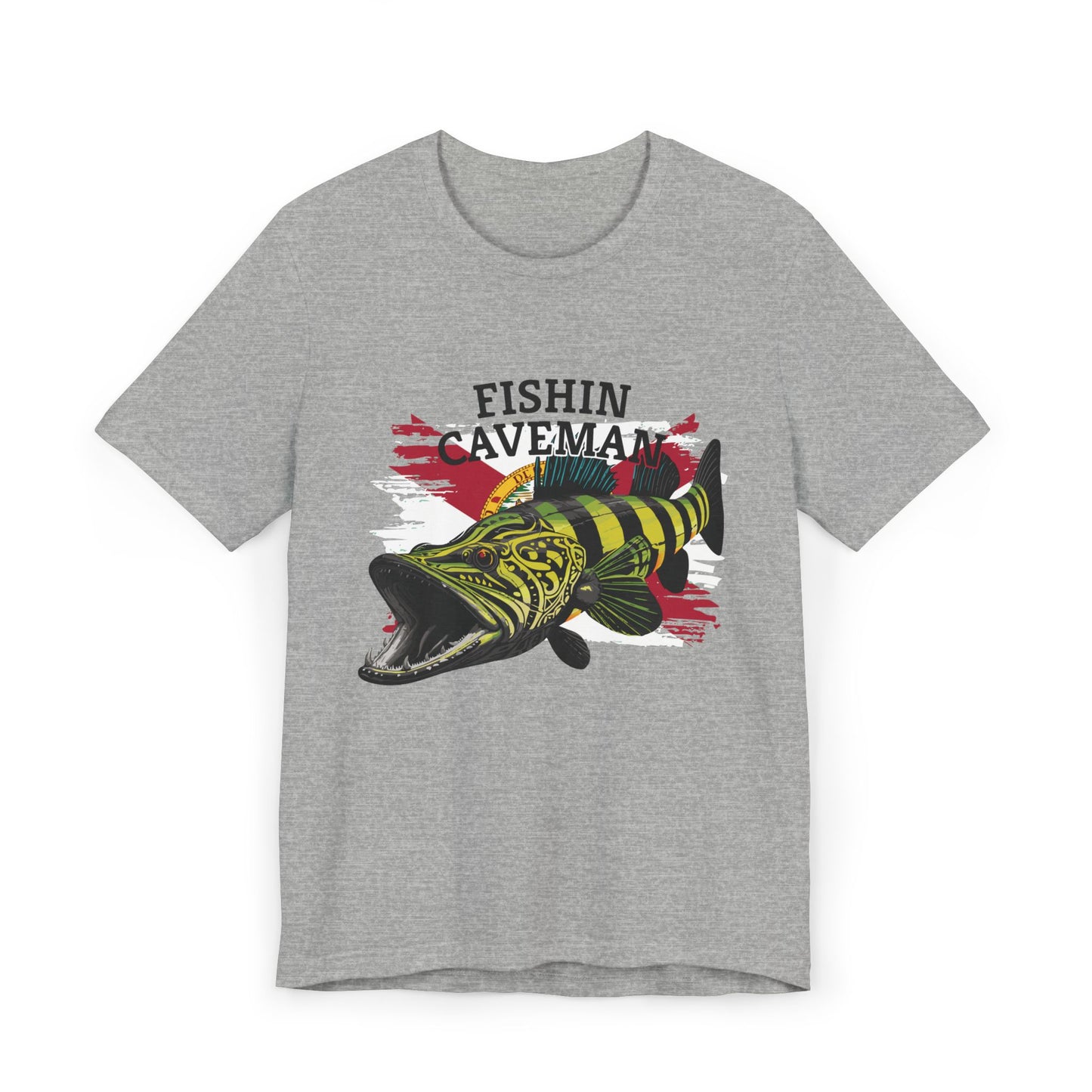 Peacock Bass T-Shirt with Florida Flag Design