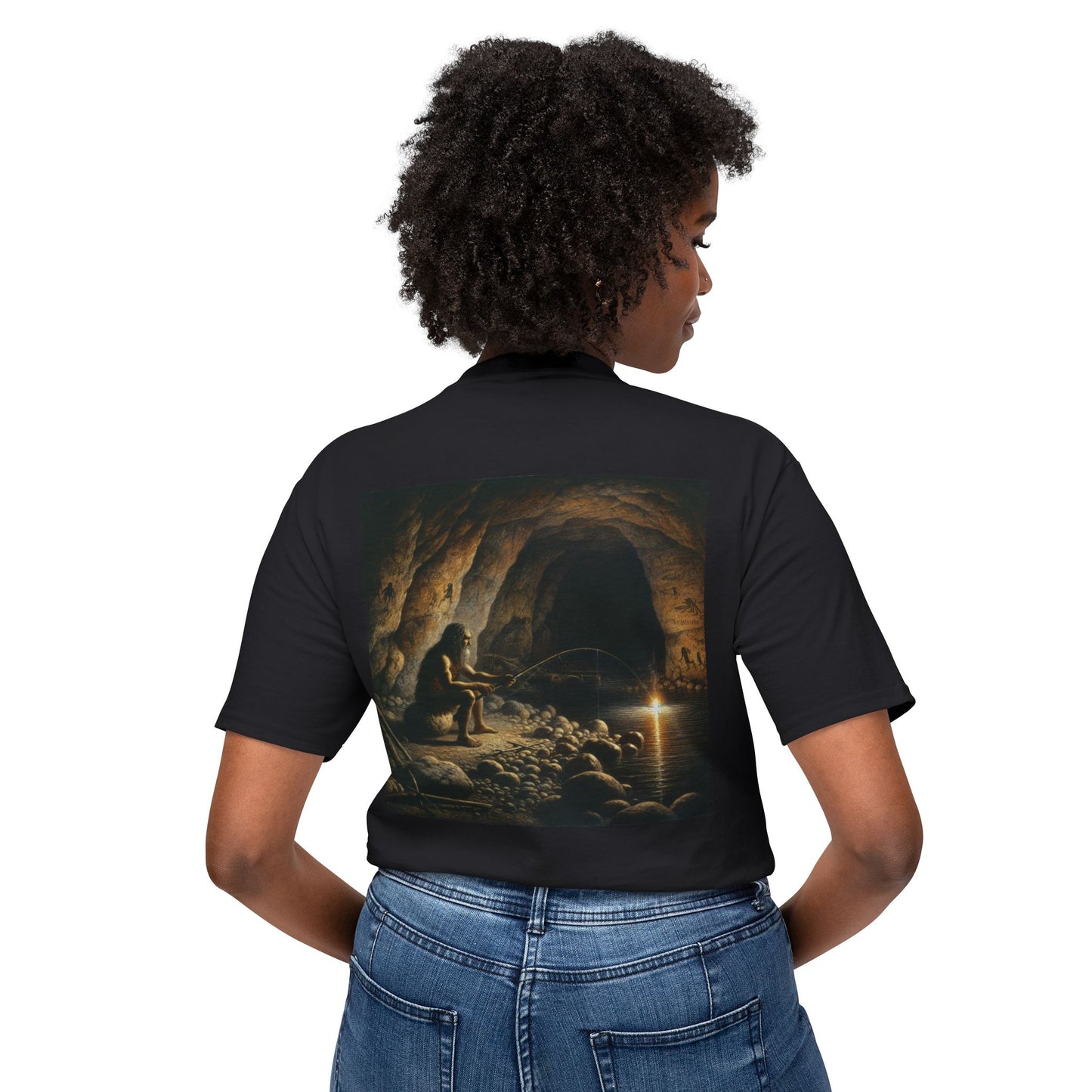 Caveman Fishing T-shirt