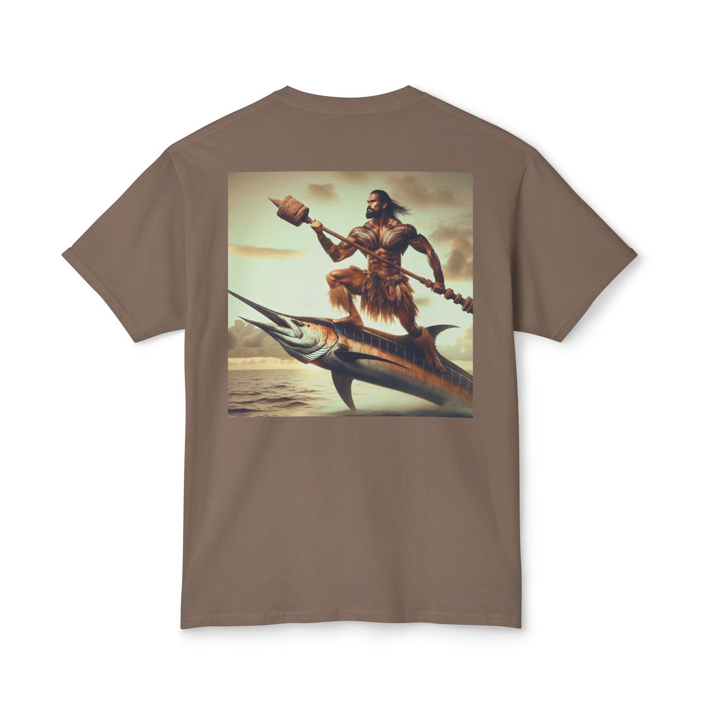 T-Shirt Barbarian On Blue Marlin Fishing Club Design