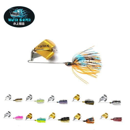WATER SNIPER Buzzbait Fishing Lures 7g 10g 14g Topwater Tractor Spinnerbait Metal Jigs Lure For Bass Pike Fishing Accessories