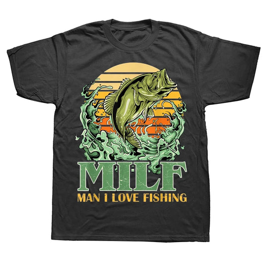 Funny MILF Man I Love Fishing T-Shirt